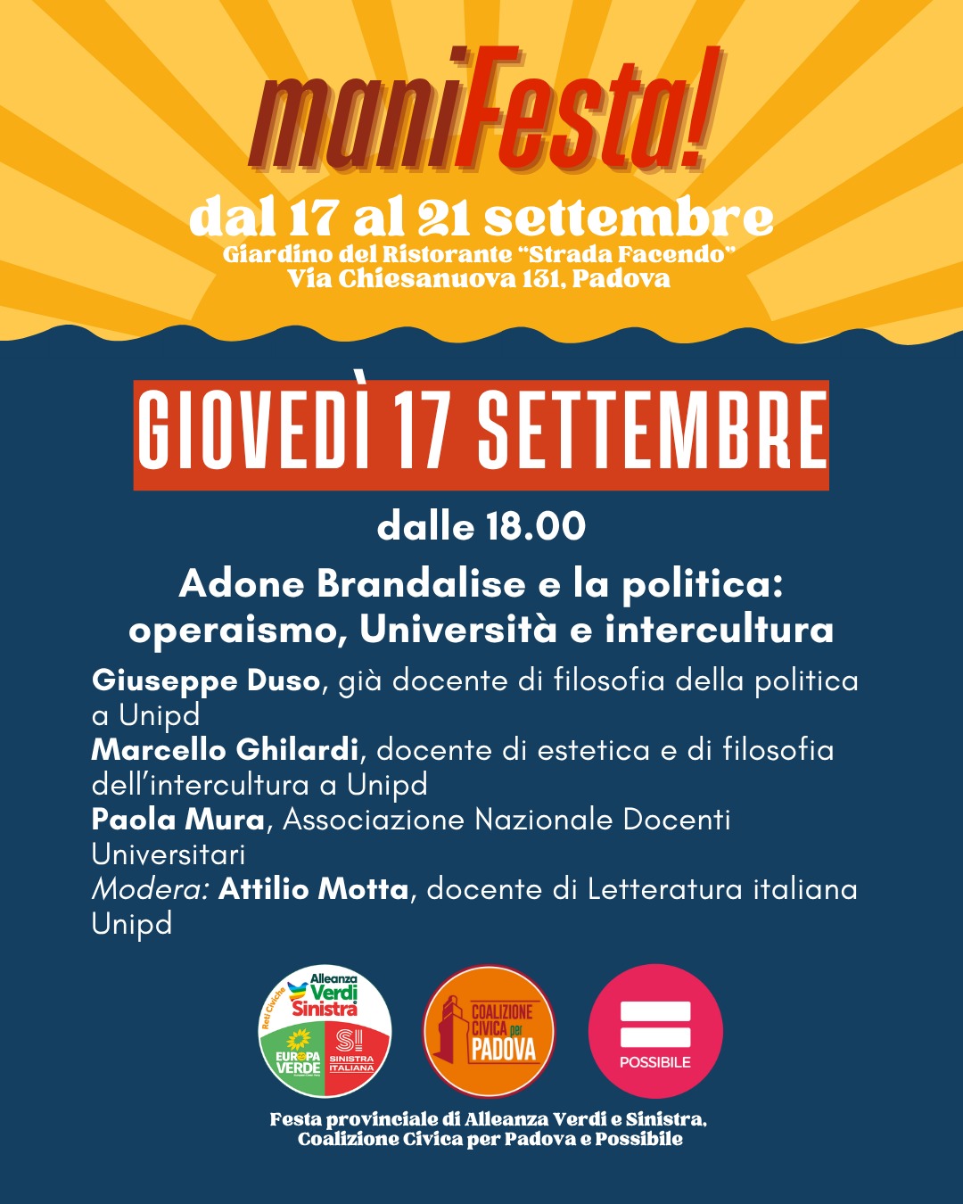 Adone Brandalise e la politica